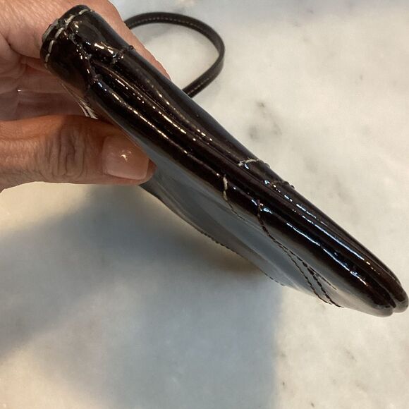 Coach High Gloss Patent Leather Clutch Wristlet - Picture 11 of 14